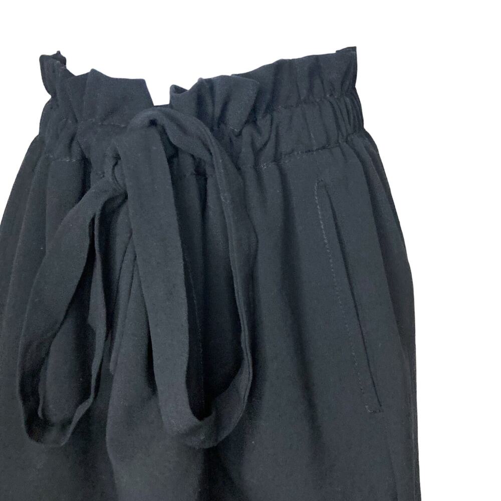 Max Studio Front Tie Drawstring Black Skirt With Big Pockets Lined Size 8 NWT - Picture 16 of 16